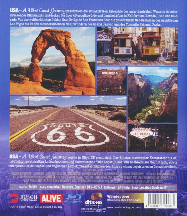 Produktbild: USA - A West Coast Journey (Mastered in 4K)