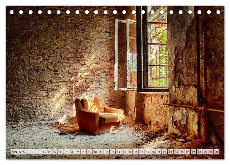 Produktbild: Lost Places Kalender - Daylight (Tischkalender 2026 DIN A5 quer), CALVENDO Monatskalender
