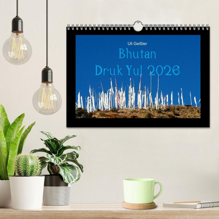 Produktbild: Bhutan Druk Yul 2026 (Wandkalender 2026 DIN A4 quer), CALVENDO Monatskalender