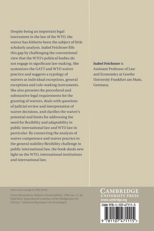 Produktbild: The Law and Politics of Wto Waivers