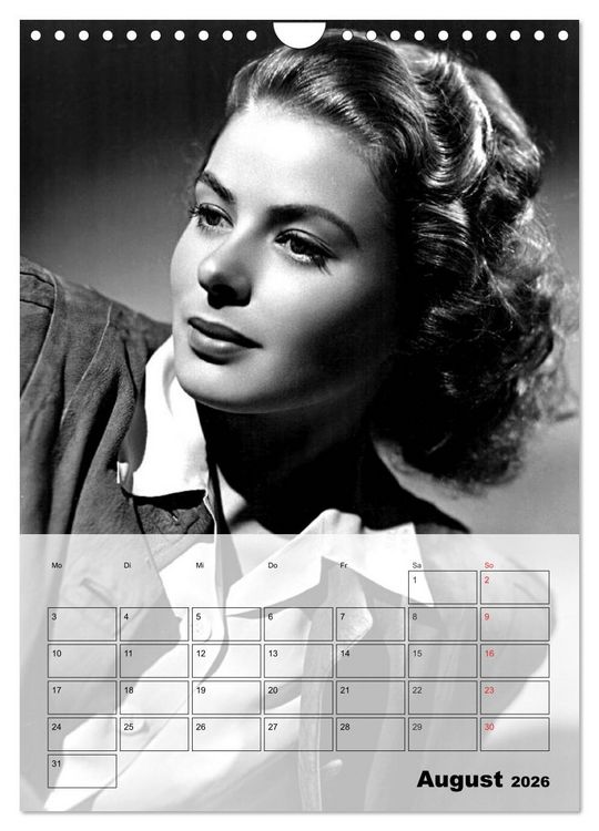 Produktbild: Filmstars der goldenen Leinwandjahre (Wandkalender 2026 DIN A4 hoch), CALVENDO Monatskalender