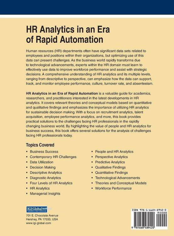 Produktbild: HR Analytics in an Era of Rapid Automation