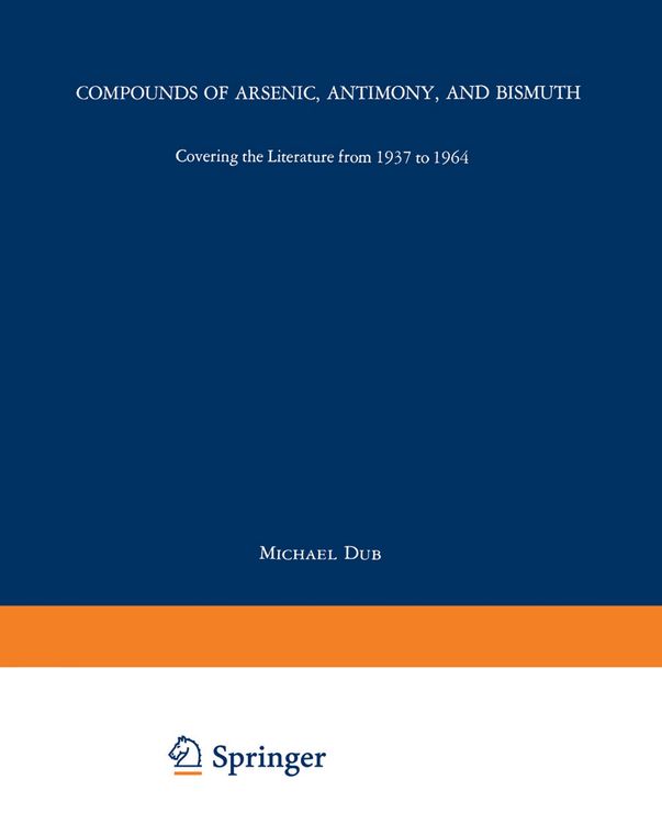 Produktbild: Compounds of Arsenic, Antimony, and Bismuth
