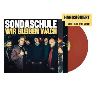 Produktbild: Wir bleiben wach/Ltd. signed Brick Red Vinyl)
