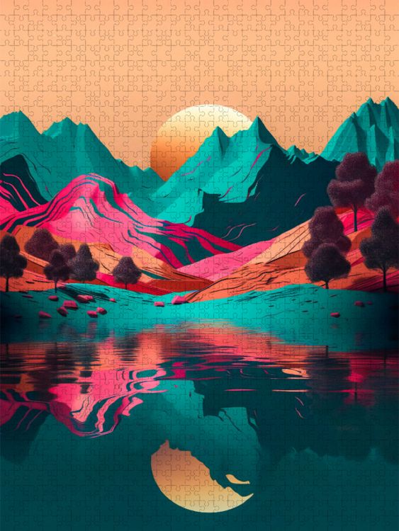 Produktbild: CALVENDO Puzzle Minimalistisches Paradies | 1000 Teile Lege-Gr&ouml;&szlig;e 64x48cm Foto-Puzzle f&uuml;r gl&uuml;ckliche Stunden
