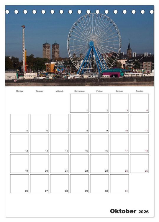 Produktbild: K&Ouml;LN - Pure Lebenslust (Tischkalender 2026 DIN A5 hoch), CALVENDO Monatskalender
