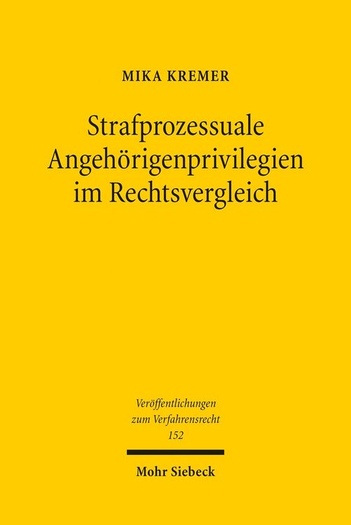 Produktbild: Strafprozessuale Angeh&ouml;rigenprivilegien im Rechtsvergleich