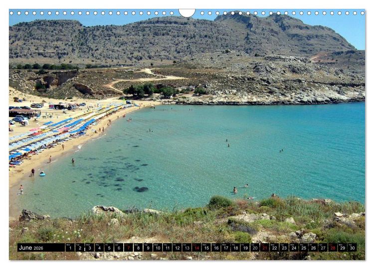 Produktbild: Rhodes - Greece (Wall Calendar 2026 DIN A3 landscape), CALVENDO 12 Month Wall Calendar