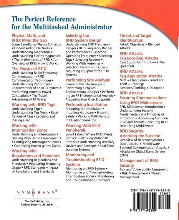 Produktbild: How to Cheat at Deploying and Securing RFID