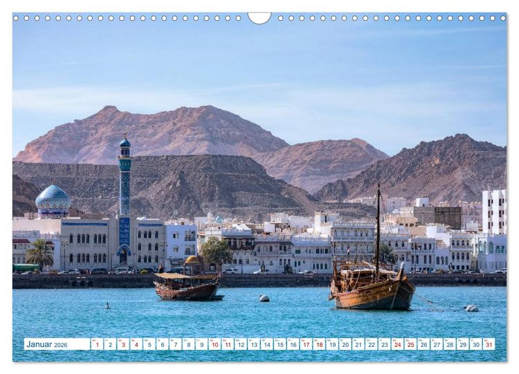 Produktbild: Oman - Ein Land aus 1001 Nacht (Wandkalender 2026 DIN A3 quer), CALVENDO Monatskalender
