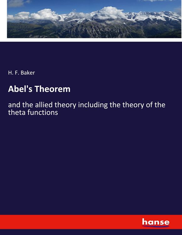 Produktbild: Abel's Theorem