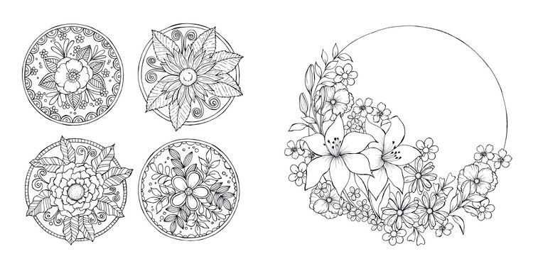 Produktbild: Bl&uuml;tentraum &ndash; Florale Motive ausmalen