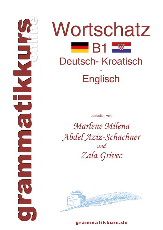 Produktbild: W&ouml;rterbuch Deutsch - Kroatisch - Englisch Niveau B1