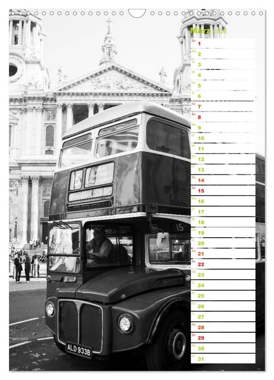 Produktbild: Big City London (Wandkalender 2026 DIN A3 hoch), CALVENDO Monatskalender