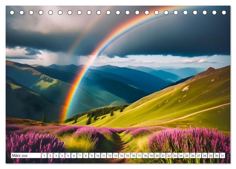 Produktbild: Wetter- und Naturph&auml;nomene (Tischkalender 2026 DIN A5 quer), CALVENDO Monatskalender