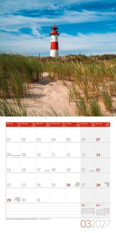 Produktbild: Deutschland Kalender 2027 - 30x30 - Art12
