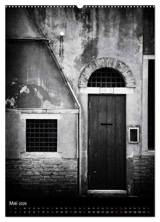Produktbild: Venice Noir - Das etwas andere Venedig (hochwertiger Premium Wandkalender 2026 DIN A2 hoch), Kunstdruck in Hochglanz