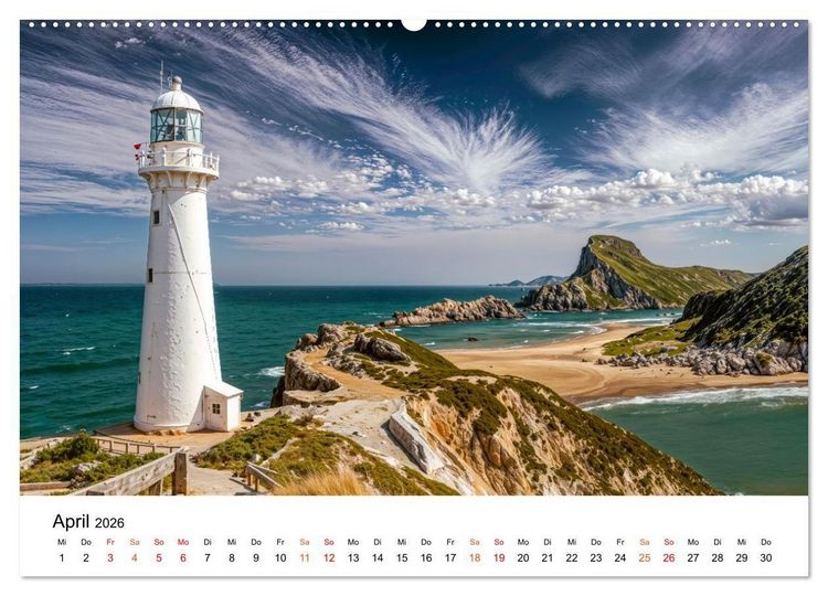 Produktbild: Neuseeland - Land der tausend Horizonte (Wandkalender 2026 DIN A2 quer), CALVENDO Monatskalender