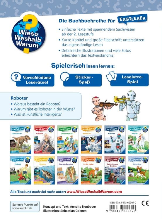 Produktbild: Wieso? Weshalb? Warum? Erstleser, Band 14 - Roboter