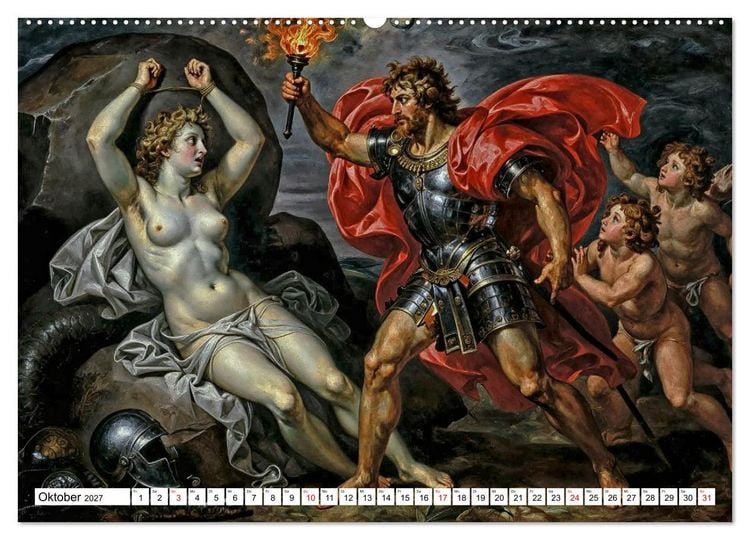 Produktbild: Mythologische Geschichten in barocker Pracht (hochwertiger Premium Wandkalender 2027 DIN A2 quer), Kunstdruck in Hochglanz