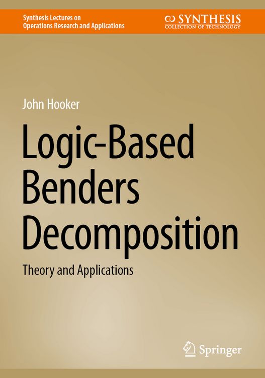 Produktbild: Logic-Based Benders Decomposition