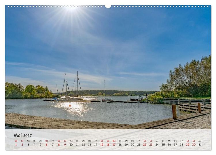 Produktbild: Naturparadies Altm&uuml;hlsee (Wandkalender 2027 DIN A2 quer), CALVENDO Monatskalender