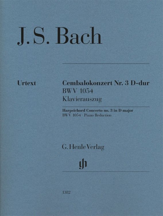 Produktbild: Johann Sebastian Bach - Cembalokonzert Nr. 3 D-dur BWV 1054