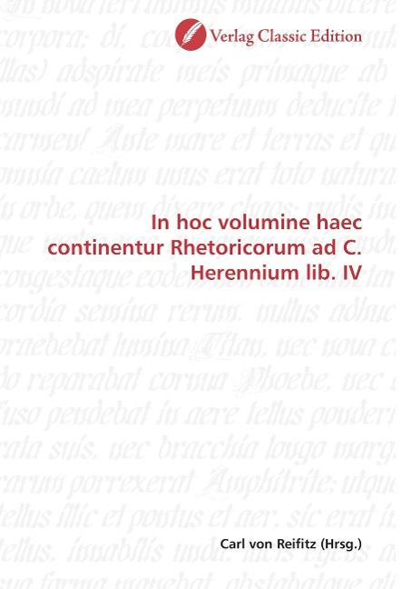 Produktbild: In hoc volumine haec continentur Rhetoricorum ad C. Herenniu