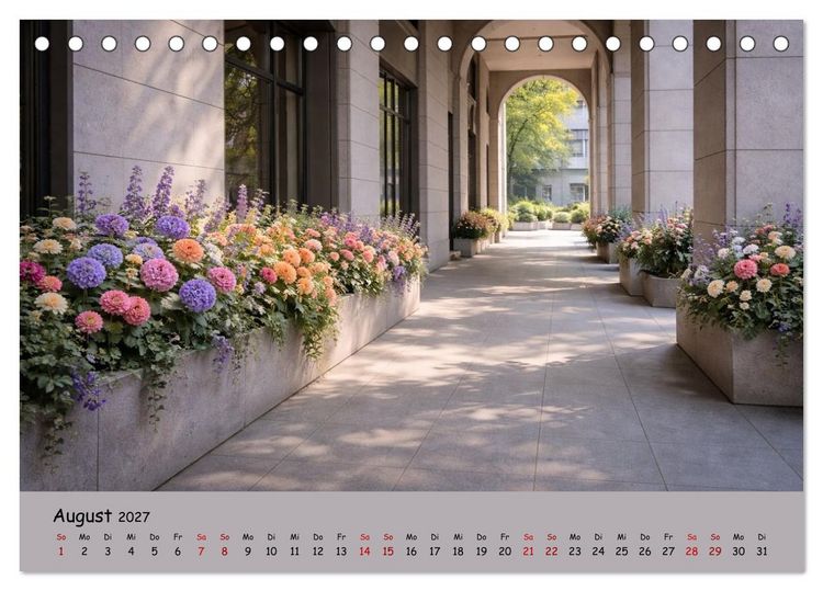 Produktbild: Urbane Oasen - Wo die Stadt aufblüht (Tischkalender 2027 DIN A5 quer), CALVENDO Monatskalender