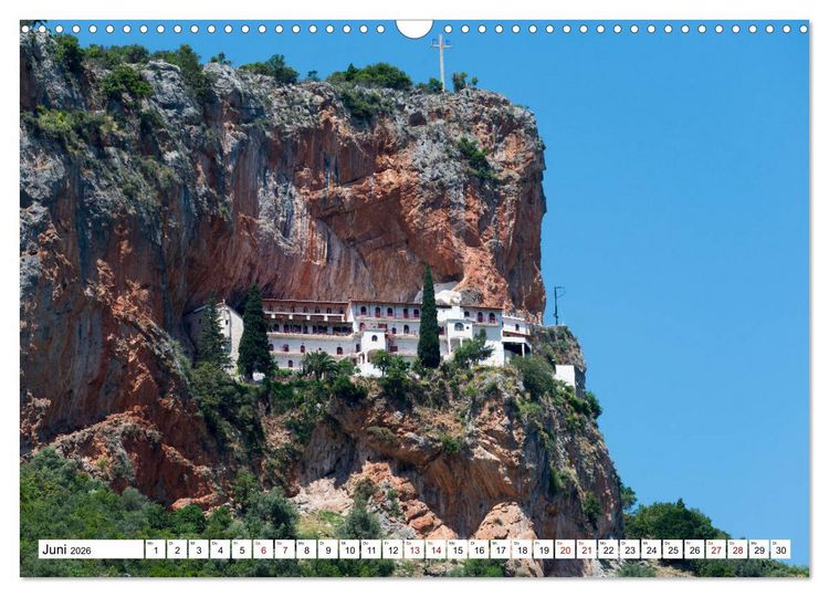 Produktbild: DER PELOPONNES (Wandkalender 2026 DIN A3 quer), CALVENDO Monatskalender