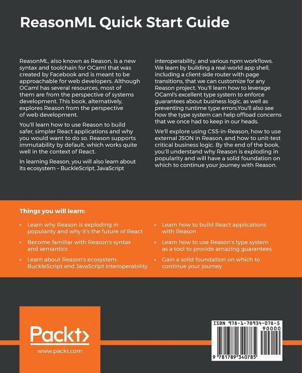 Produktbild: ReasonML Quick Start Guide