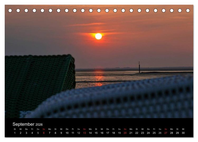 Produktbild: NORDSEE IMPRESSIONEN (Tischkalender 2026 DIN A5 quer), CALVENDO Monatskalender