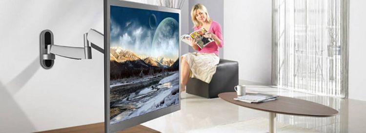 Produktbild: SpeaKa Professional SP-2518260 SuperFlex TV-Wandhalterung 66,0cm (26\") - 119,4cm (47\") Neigbar, Schwenkbar, Rotierbar, Ausziehbar