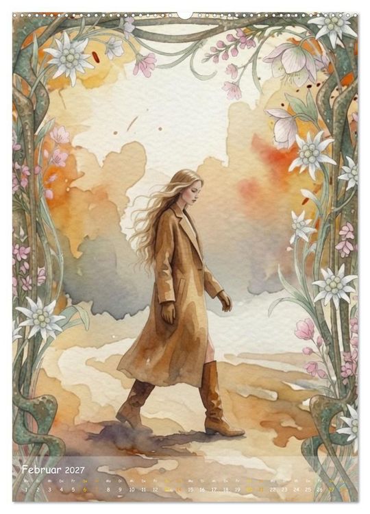 Produktbild: Die Dame im Sternenduft (Wandkalender 2027 DIN A2 hoch), CALVENDO Monatskalender