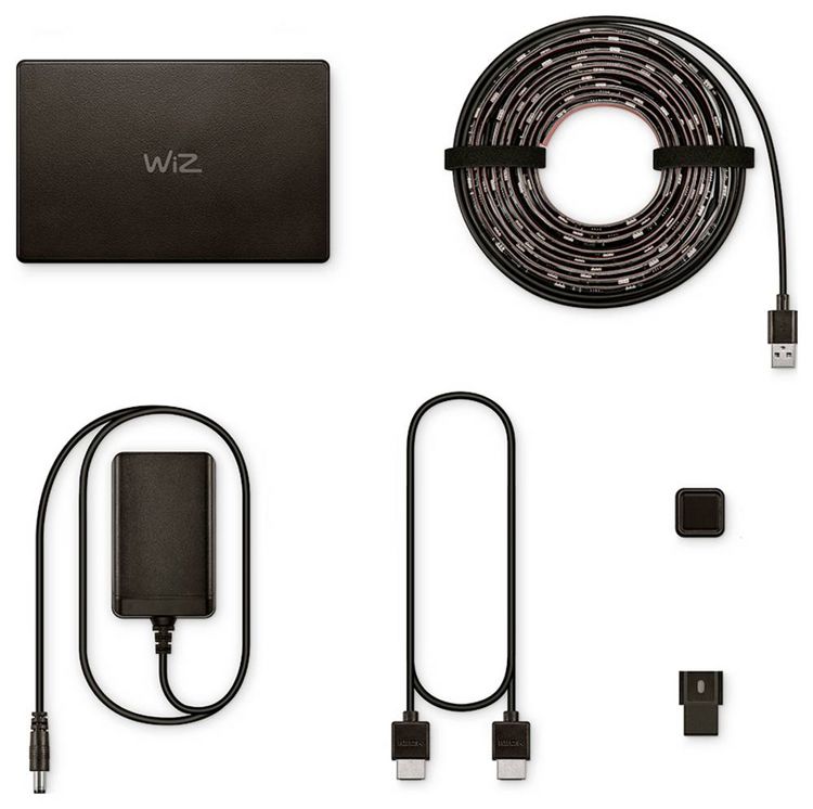 Produktbild: WiZ Sync&nbsp;box&nbsp;starter&nbsp;kit&nbsp;55\"-65\"&nbsp;EU 8720169078604 LED-Streifen-Set 240V 260cm 1St.