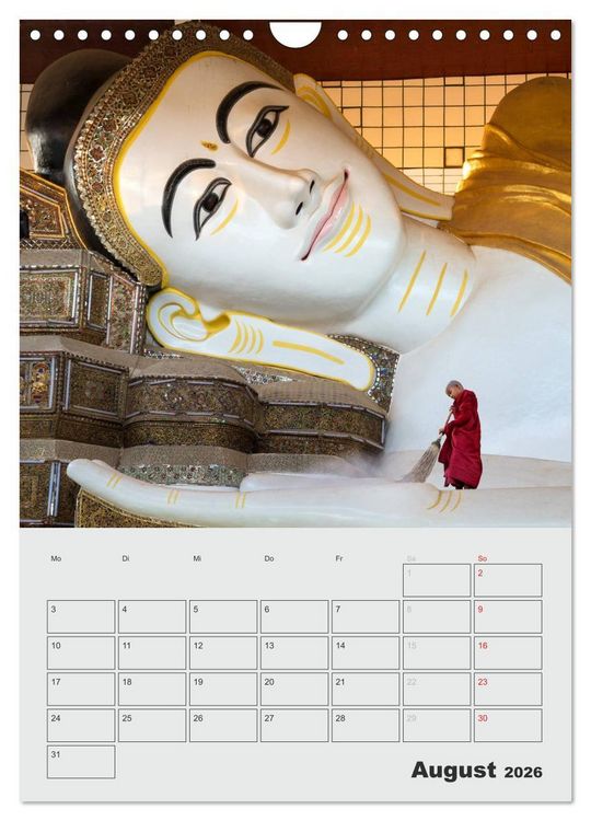 Produktbild: BUDDHA - Das sanfte L&auml;cheln (Wandkalender 2026 DIN A4 hoch), CALVENDO Monatskalender
