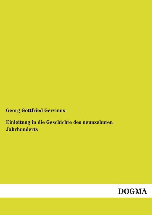 Produktbild: Einleitung in die Geschichte des neunzehnten Jahrhunderts