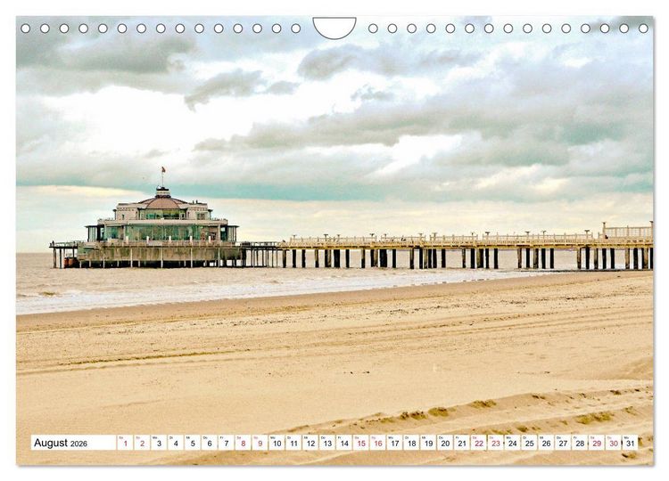Produktbild: Blankenberge - belgischer K&uuml;stenort (Wandkalender 2026 DIN A4 quer), CALVENDO Monatskalender