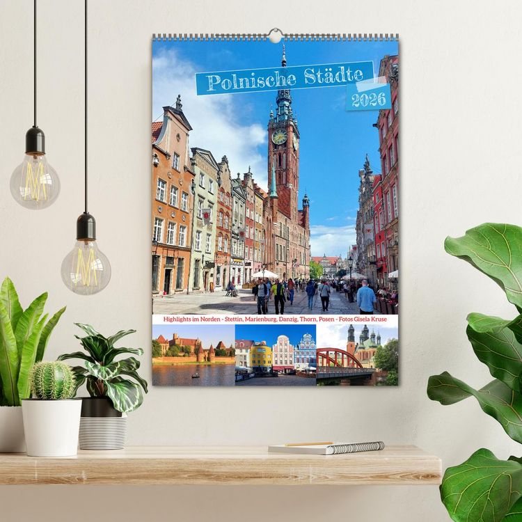 Produktbild: Polnische St&auml;dte - Highlights im Norden (Wandkalender 2026 DIN A2 hoch), CALVENDO Monatskalender