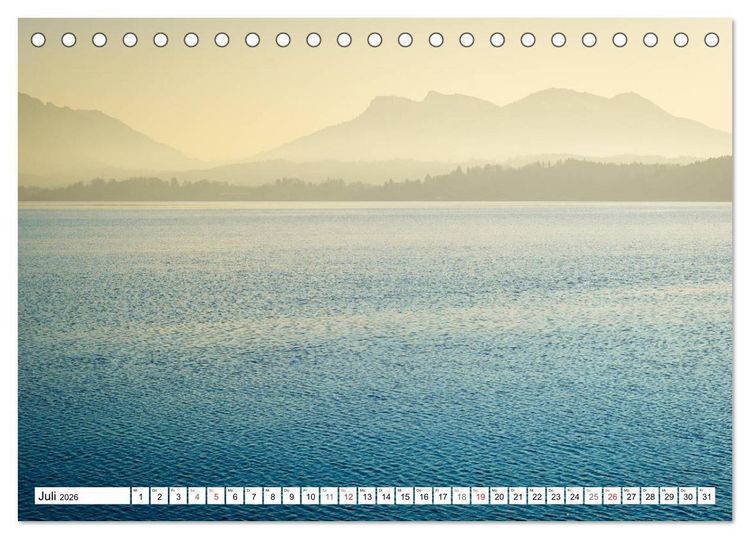 Produktbild: Der Chiemsee - Ansichten zum Tr&auml;umen (Tischkalender 2026 DIN A5 quer), CALVENDO Monatskalender