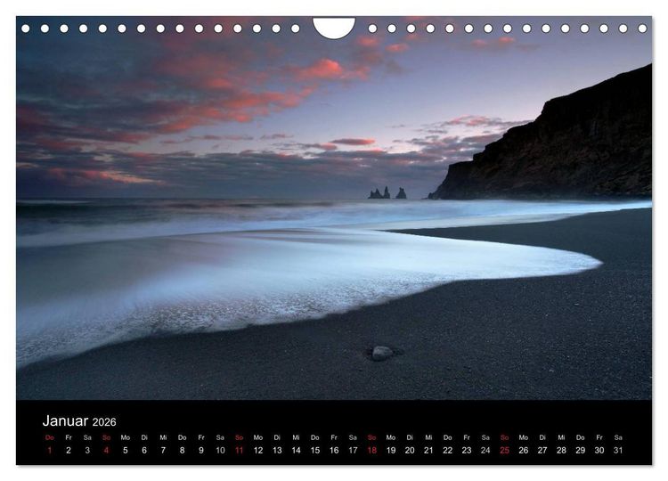 Produktbild: Island - Iceland (Wandkalender 2026 DIN A4 quer), CALVENDO Monatskalender