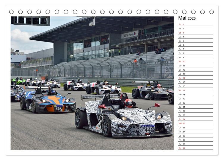Produktbild: Faszination Motorsport am N&uuml;rburgring (Tischkalender 2026 DIN A5 quer), CALVENDO Monatskalender