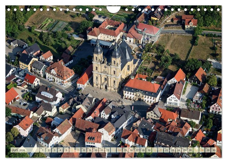 Produktbild: Oberfranken aus der Vogelperspektive (Wandkalender 2026 DIN A4 quer), CALVENDO Monatskalender