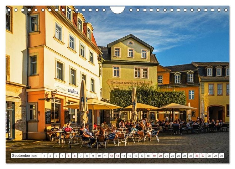 Produktbild: Kulturstadt Weimar - Stadt der Klassiker (Wandkalender 2026 DIN A4 quer), CALVENDO Monatskalender