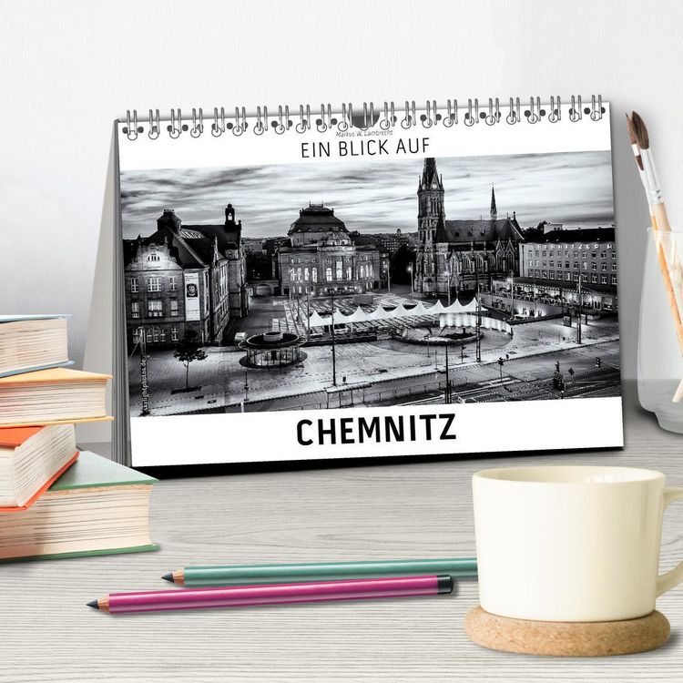 Produktbild: Ein Blick auf Chemnitz (Tischkalender 2026 DIN A5 quer), CALVENDO Monatskalender