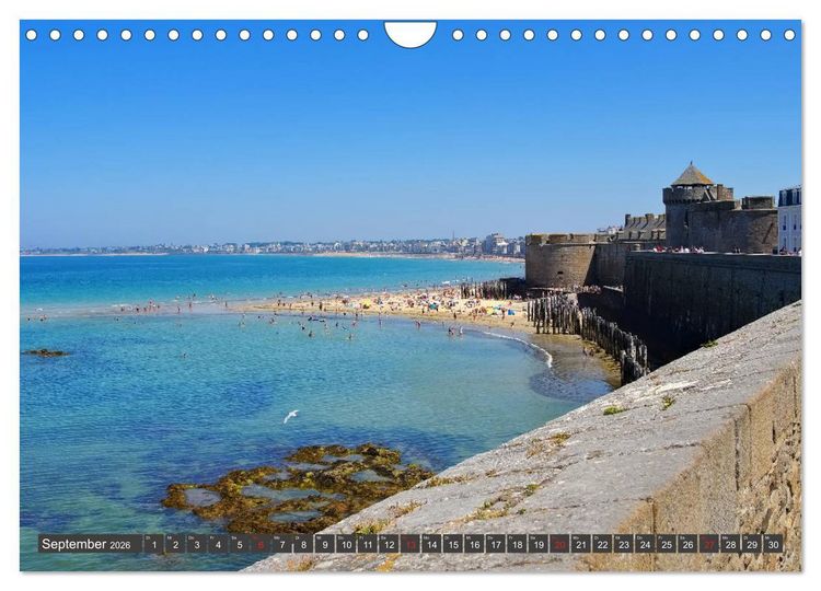 Produktbild: Saint Malo - Stadt der Korsaren (Wandkalender 2026 DIN A4 quer), CALVENDO Monatskalender