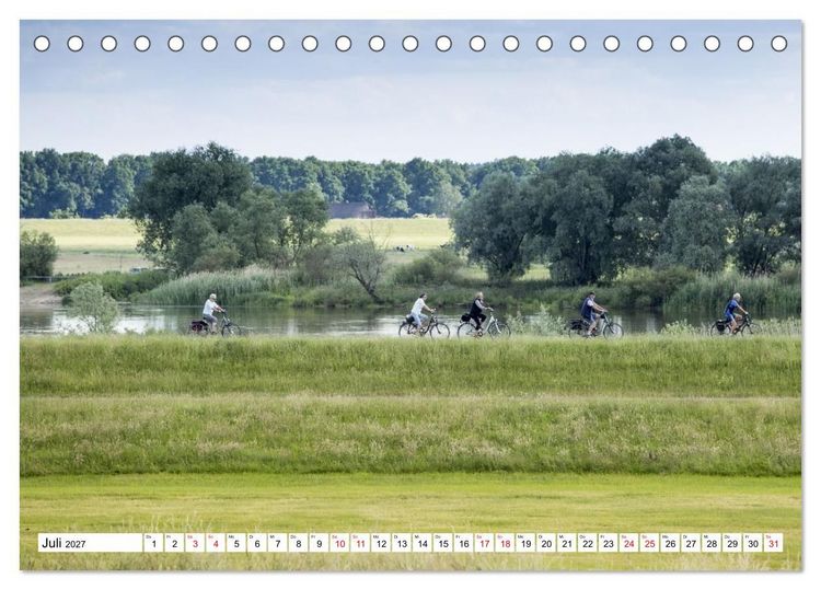 Produktbild: Elbetal Nord - Radland Deutschland (Tischkalender 2027 DIN A5 quer), CALVENDO Monatskalender