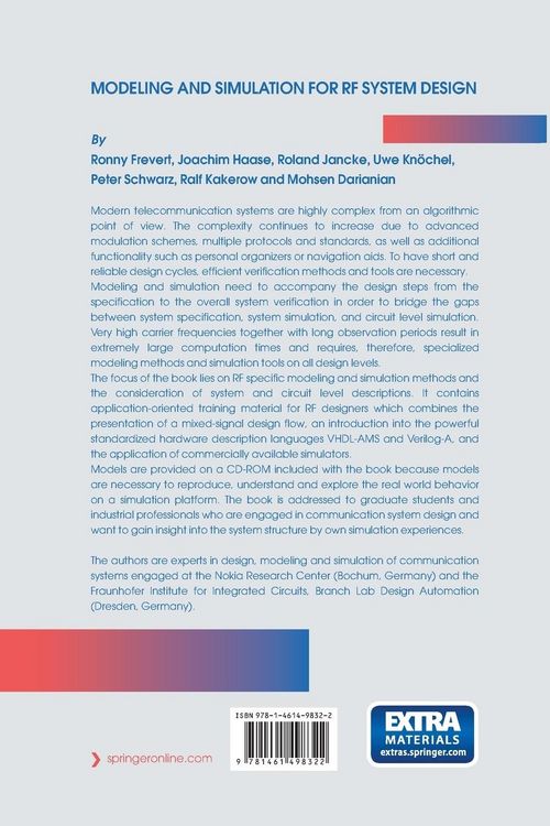 Produktbild: Modeling and Simulation for RF System Design