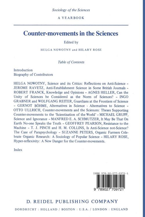 Produktbild: Counter-Movements in the Sciences