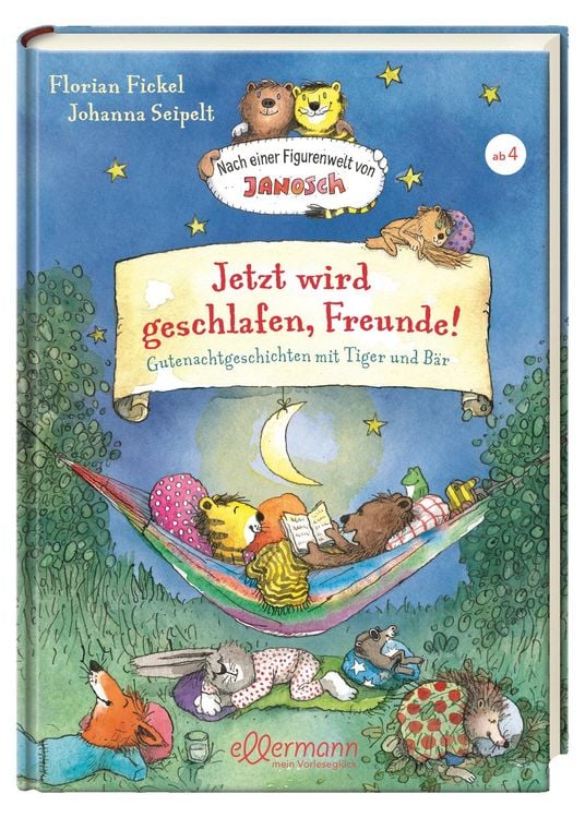 Produktbild: Nach einer Figurenwelt von Janosch. Jetzt wird geschlafen, Freunde!